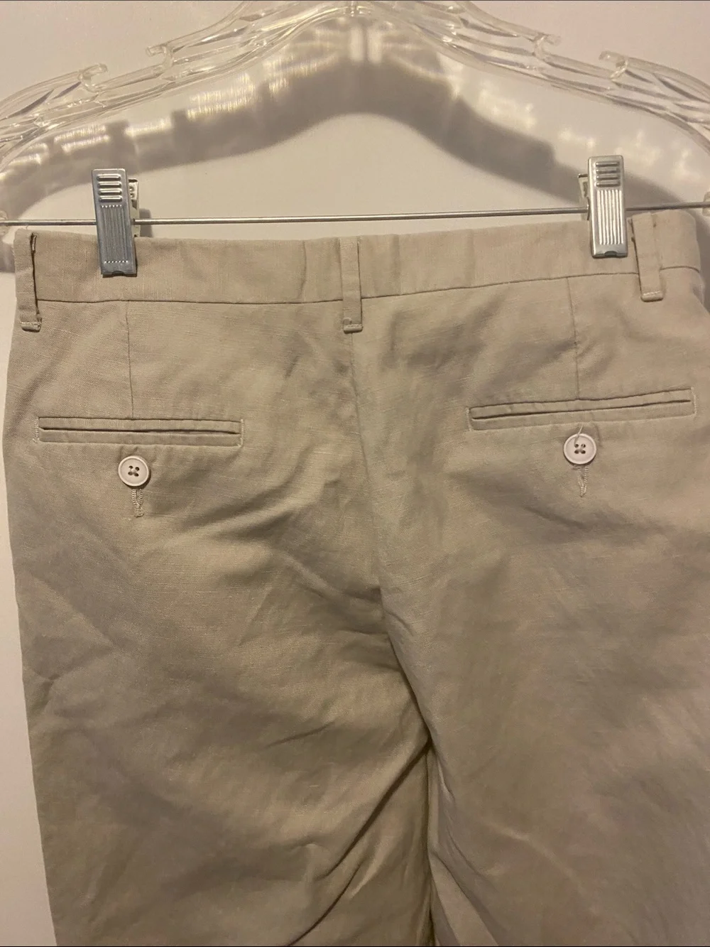 Nautica Boys Khaki Tan Straight-Leg Casual Pants